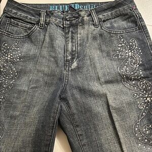 Women's Embellished Gray Jeans